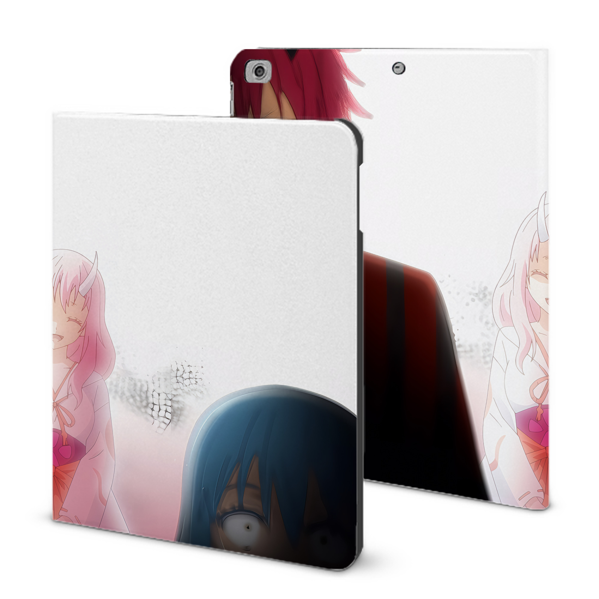（画像用） 転スラ Regarding Reincarnated to Slime IPad ケース ブック型 PUレザー TPU 耐衝撃 軽量 薄型 ペン収納なし 全面保護 IPad 各モデル対応